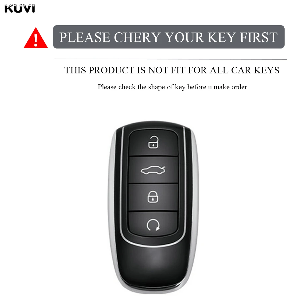 For Chery Tiggo 8 Pro Tiggo 8plus New 5 Plus 7 Pro 4 Tiggo 4 5X 7 Pro 8 Exeed Txl Tx Lx New TPU Car Key Case Cover Keychain Fob