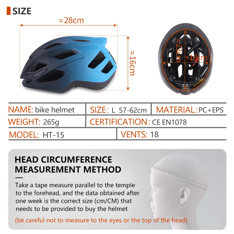 Eastinear Lightweight Breathable Bicycle Helmet for Men and Women, MTB Helmet, Sports Cycling Helmet, Protects the Head, 2024