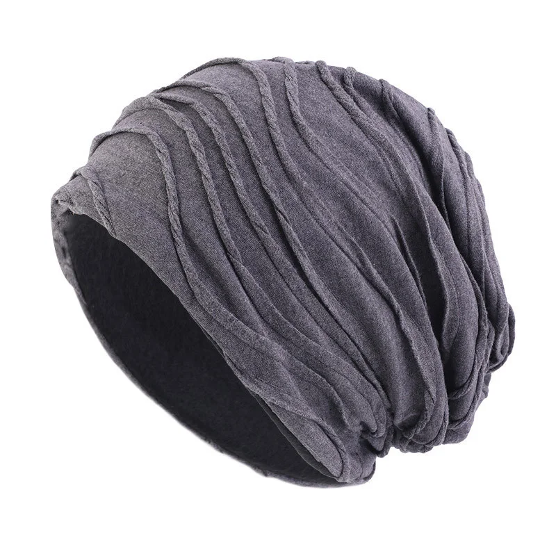 Fashion Versatile Pullover Hat Men Women Solid Color Warm Folding Hat Laziness Loose Style Unisex Casual Outdoor Caps