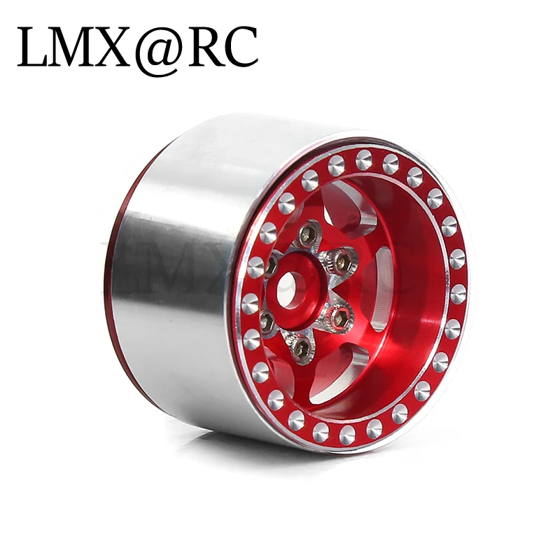 Metal Beadlock Hub Roda para RC Crawler Car, Roda Rim, Peças de Atualização, Acessórios, TRX4M, SCX24, AX24, 1, 18, 1, 24, 1.0 ", 4pcs