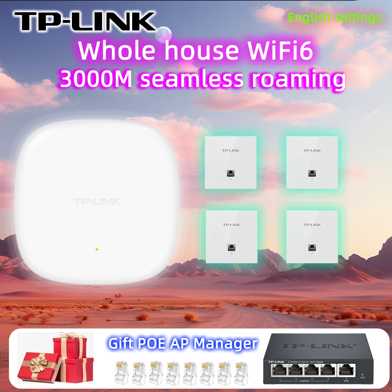 TP-LINK AX3000 Dual Band Gigabit 3000M Router WiFi 6 Ceiling  AP Wireless Hotspot Wifi  Access Point Wifi Repeater Booster