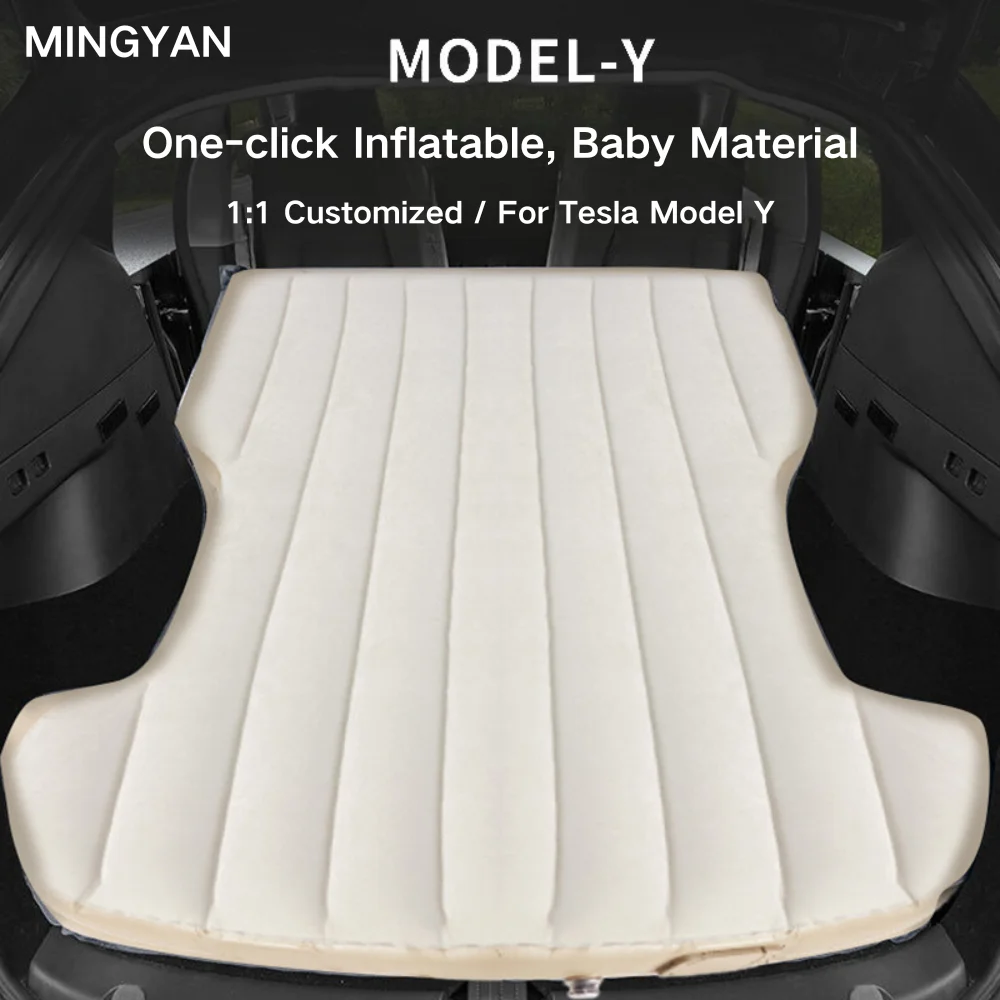 

Self-Inflating Travel Mattress for Tesla Model Y tesla camping Airplanes Kids' Beds Backseat Bed Travel Essentials for Kids