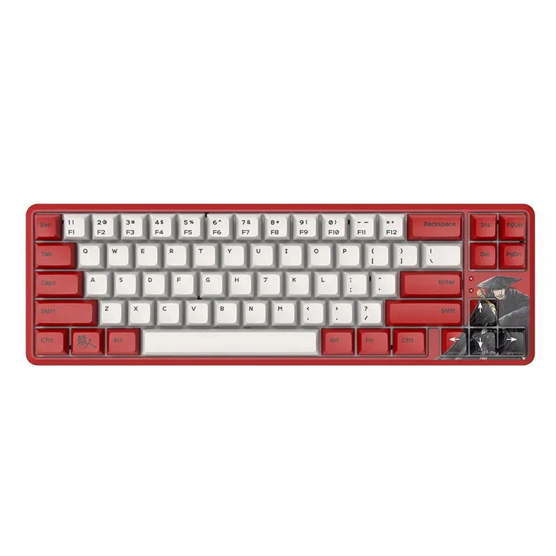Ajazz новая планшетофон K680T кремово-желтая Беспроводная Двухрежимная профессиональная игровая механическая клавиатура для Android IOS