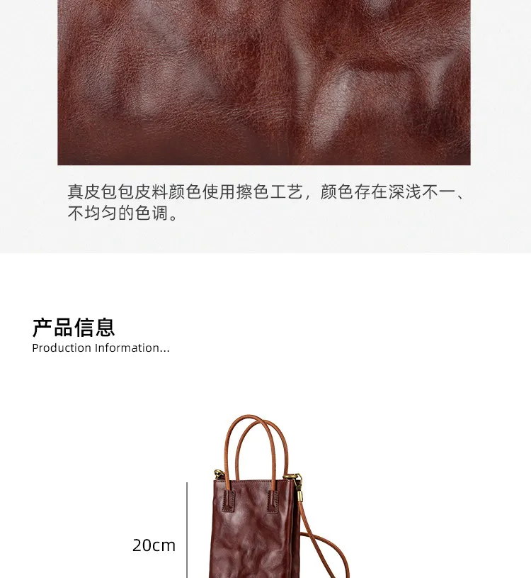 PNDME schlichte, modische Damen-Handtasche aus erstklassigem Rindsleder, handgefertigte Echtleder-Umhängetasche für das Wochenende. – Detail 2