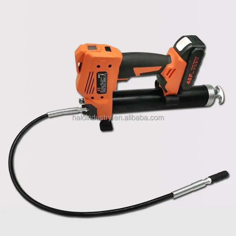 

Cheap Portable 24V Electric Grease Pump Battery Operated High-pressure Excavator Grease Gun Cordless Grease Gun