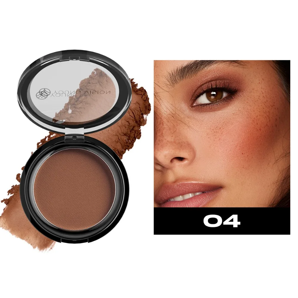 

Matte Finish Bronzing Powder Sweatproof Oil Control Foundation Concealer Powder Face Contour Powder for Face and Nose Contouring