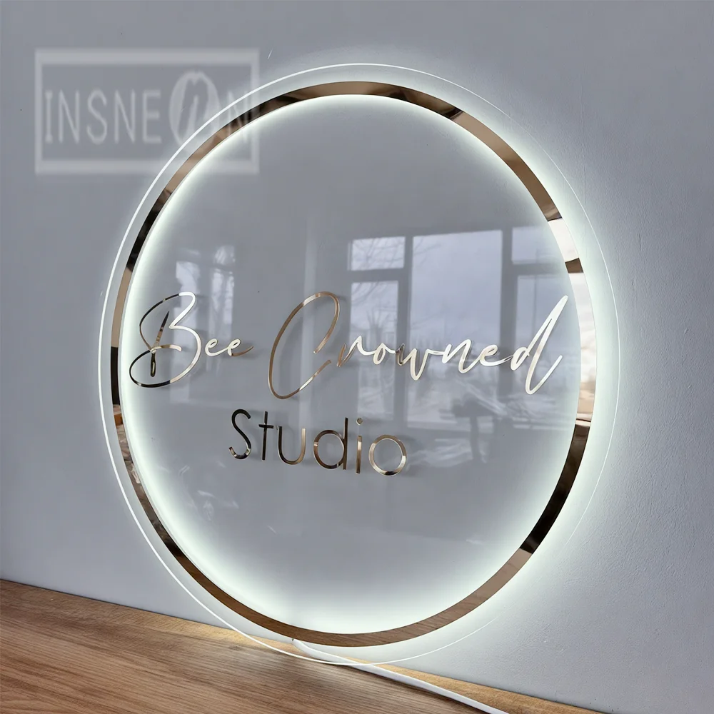 Custom Nail Salon Art LED Sign Acrylic 3D Metal Pattern Letter Neon Sign Birthday Gifts Wall Decor Party Custom Luminous Signs