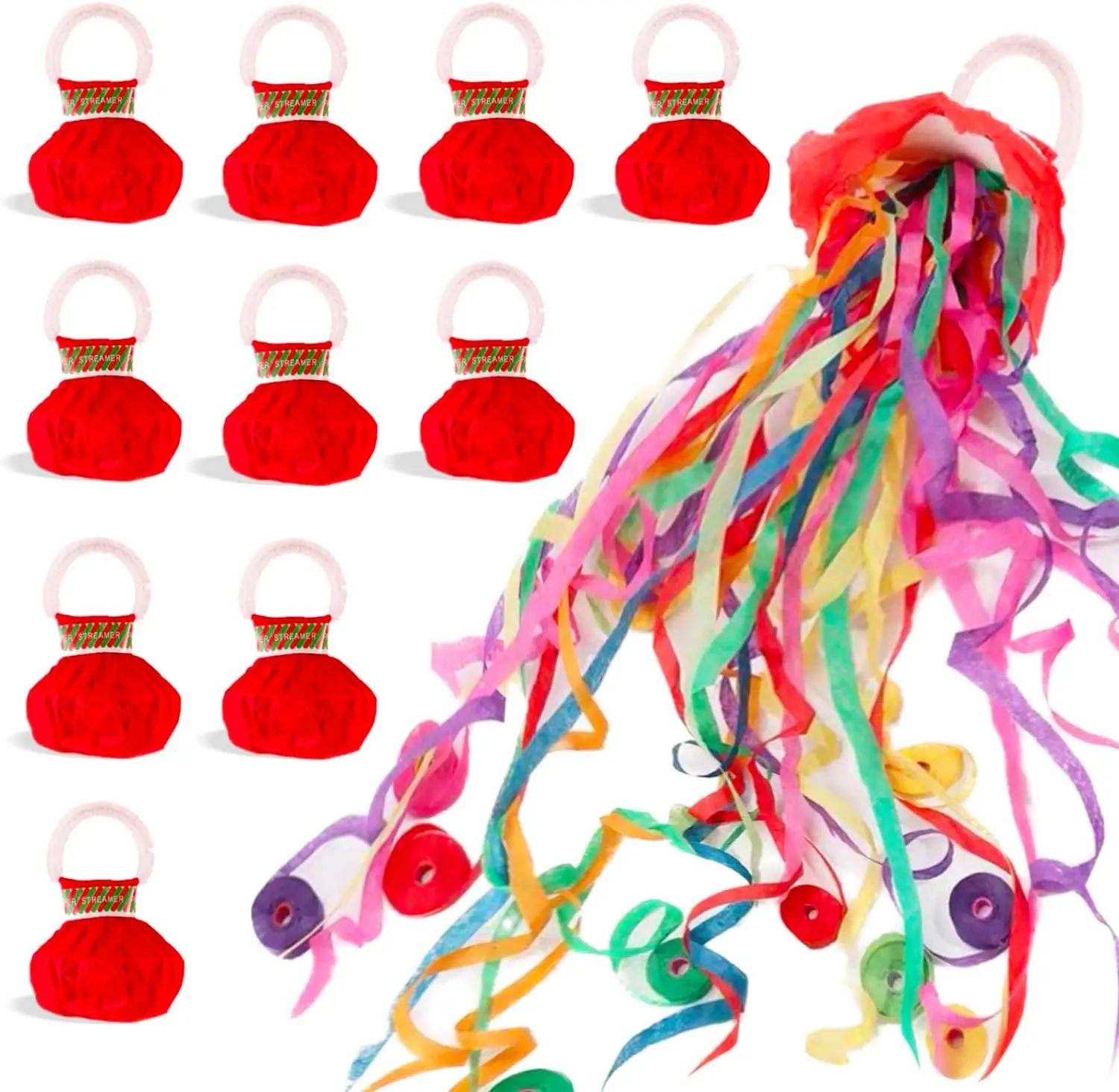 Poppers de confeti coloridos para bodas, cumpleaños, celebraciones, fiestas, 10 piezas