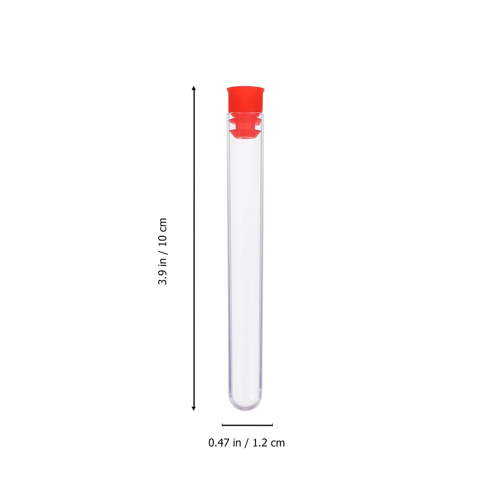 40Pcs Science Tubes Plastic Test Tubes Sealed Container Liquid Storage Chemistry Teaching Tools Liquid Storage Containers