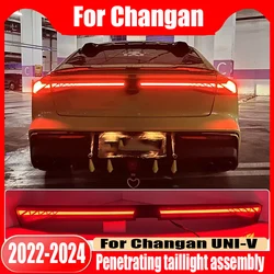 For Changan UNI-V 2022 2023 2024 Through type flowing taillight assembly LED flowing turn signal assembly