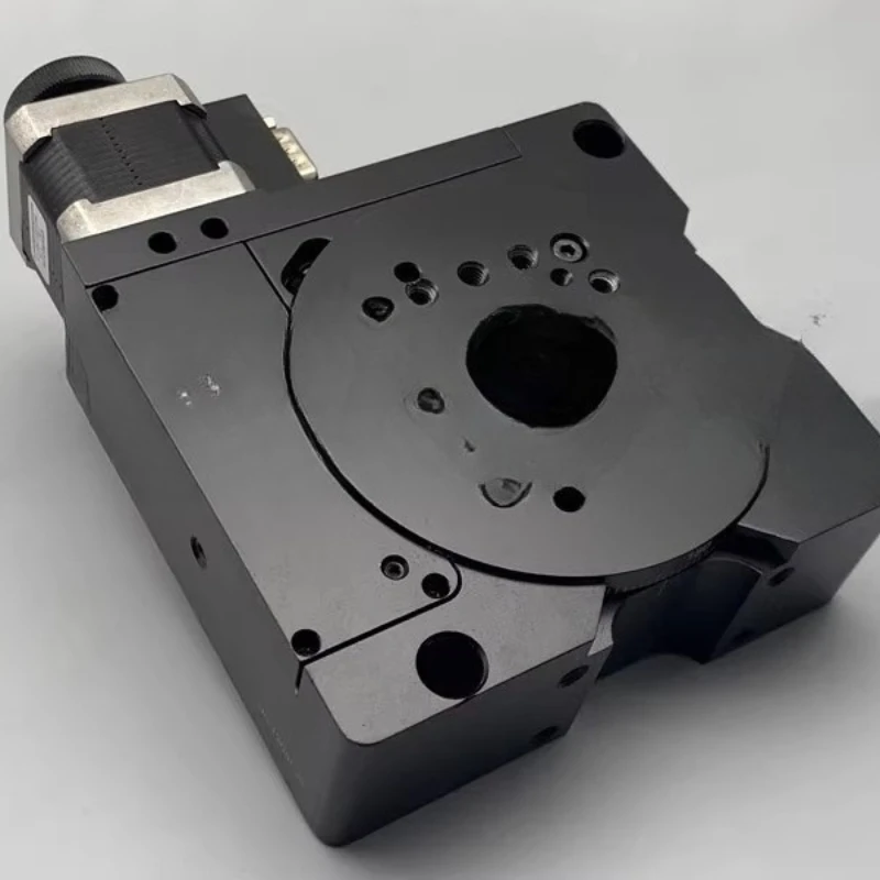 Precision electric rotating table, hollow R-axis 360 ° indexing table, table surface 100mm