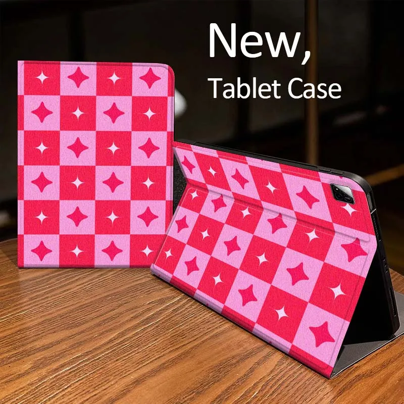 

Checkered Woven Pattern Case For Xiaomi Mi Redmi Pad 2 4 5 7S 6S 6 7 8 Plus SE Pro K 2025 inch 8.7 11 Tablet