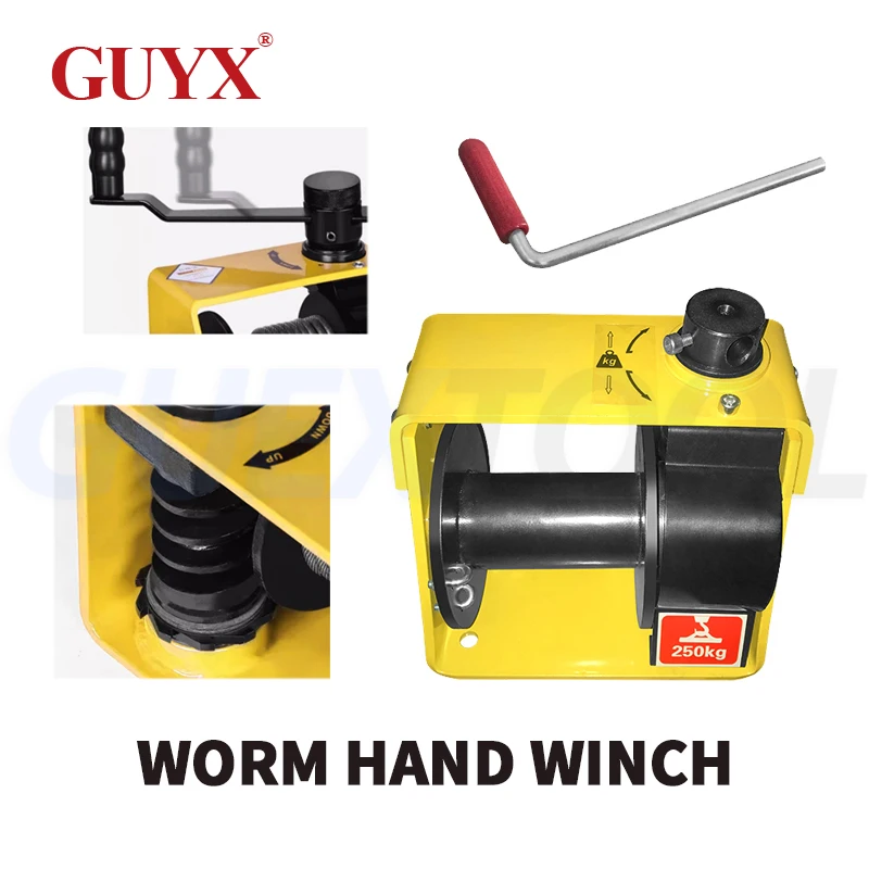 Turbo worm lier zware handleiding lieren zelfsluitende hand capstan draagbare turbo lier  Turbine Worm Handlier Dubbele Directionele Zelfsluitende Zware Hand Lier Bouw Aanhangwagen Lier Handmatige Heflier