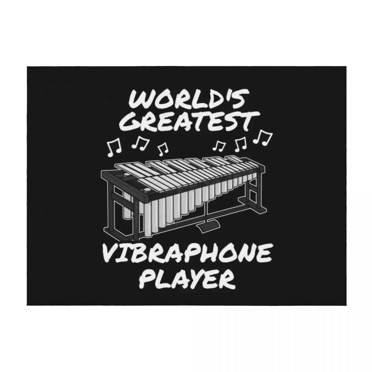 

World's Greatest Vibraphone Player Vibraphonist Percussionist Musician Throw Blanket Loose Bed Fashionable Blankets