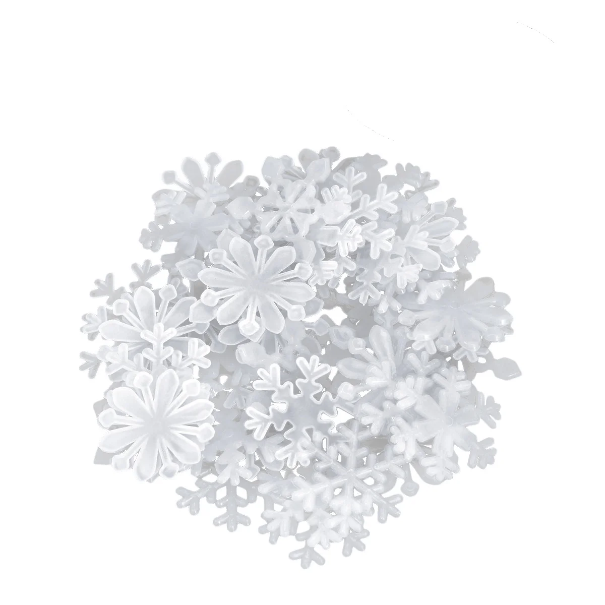 

50 PCS Background Wall Decoration Stickers Christmas Light Post Window Clings 3d