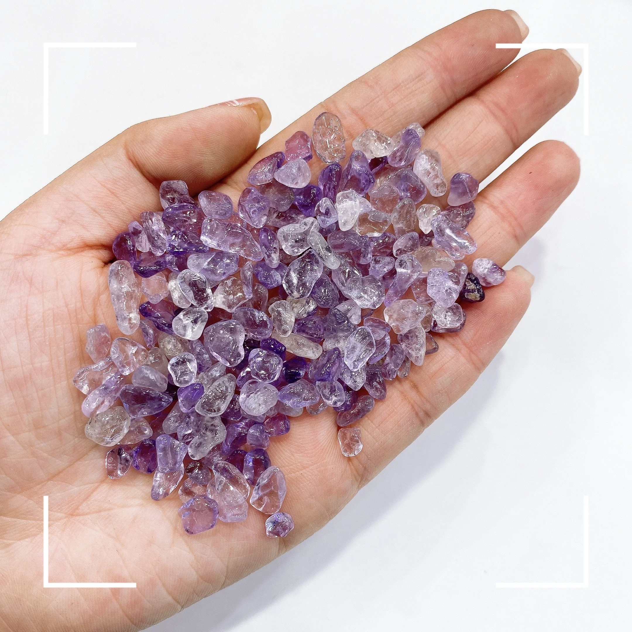 

5-10MM Irregular Gravel Natural Amethyst Unakite Agate Minerals Rock Chips DIY Home Aquarium Flower Pot Viewing Decoration