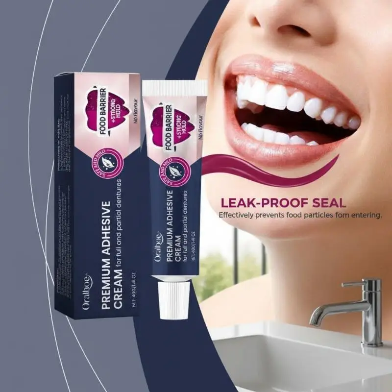 Thermoplastic Denture Fixing Adhesive Improve Tooth Comfort Prevent Denture Loosen Long-Lasting Fixative Falseteeth Solid Glue