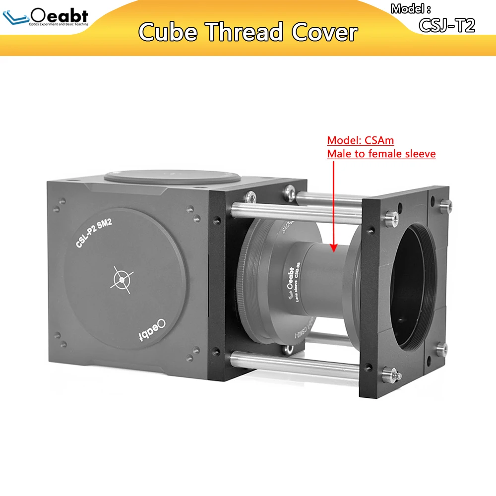 CSJ-T2 قفص مكعب الخيوط غطاء الطبق 60 مللي متر قفص نظام الملحقات SM2 تحويل غطاء لوحة الملحقات البصرية