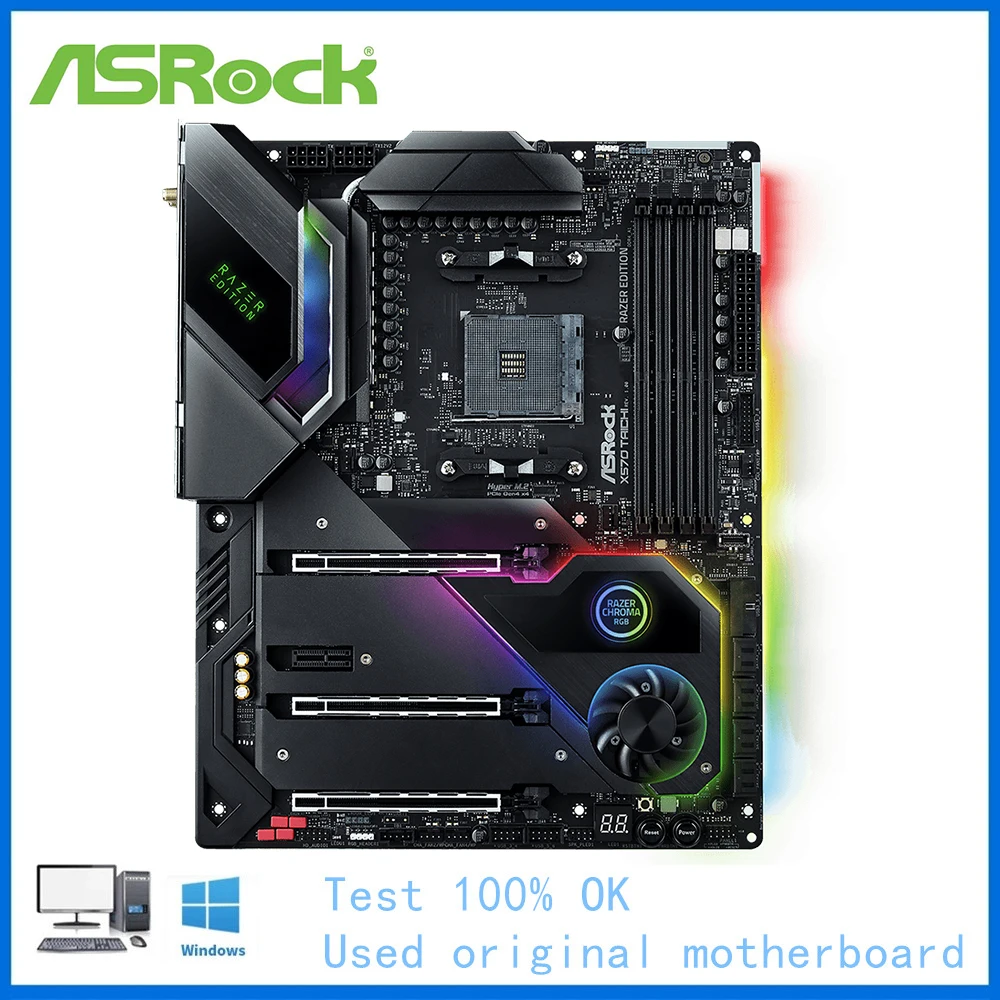 اللوحة الأم X570 Taichi Razer Edition AM4 DDR4