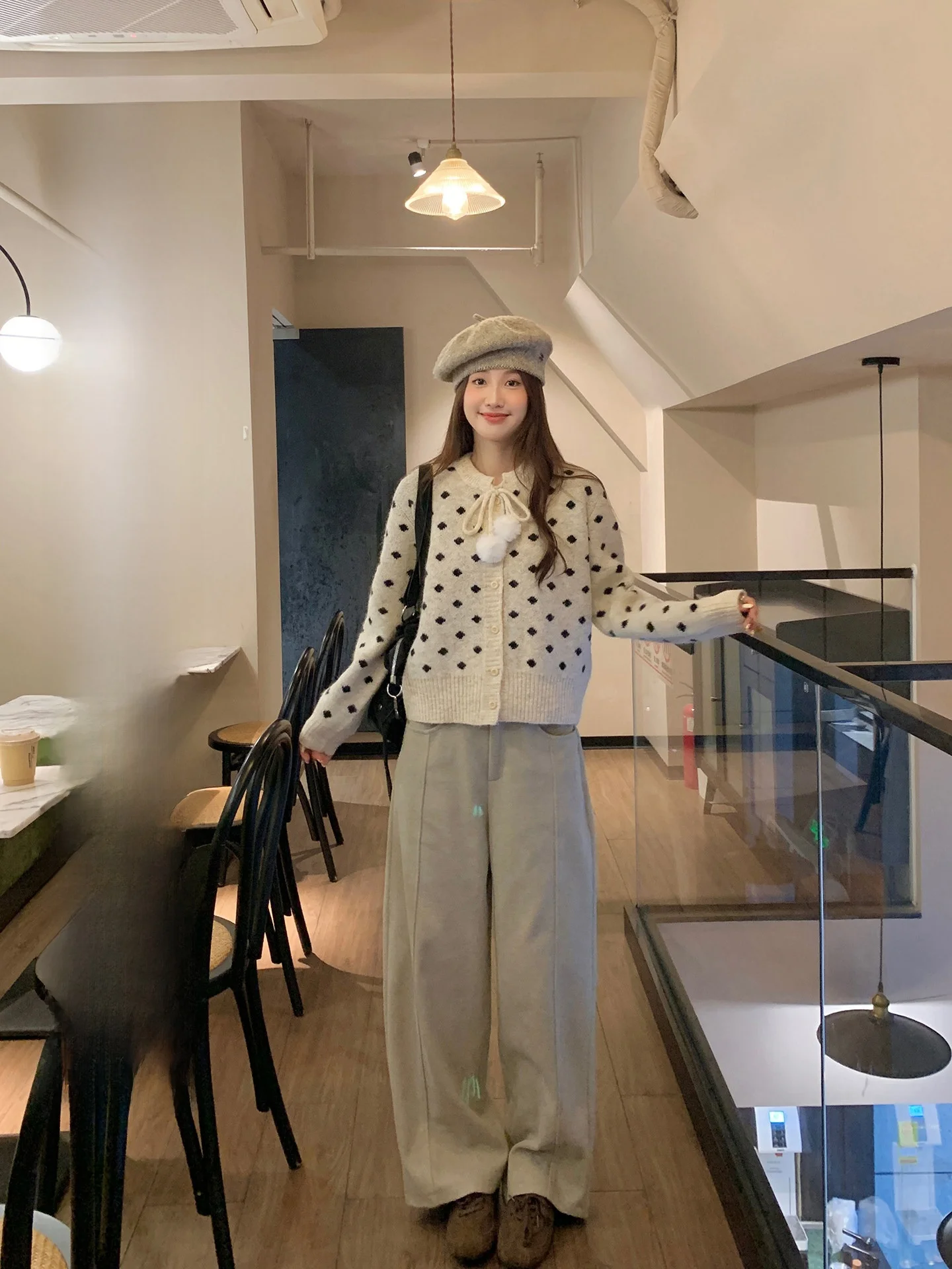 

Cheese Rabbit Commuter Casual Pants Women's Straight Leg Slimming Korean Sle Versatile Small Design Long Pants