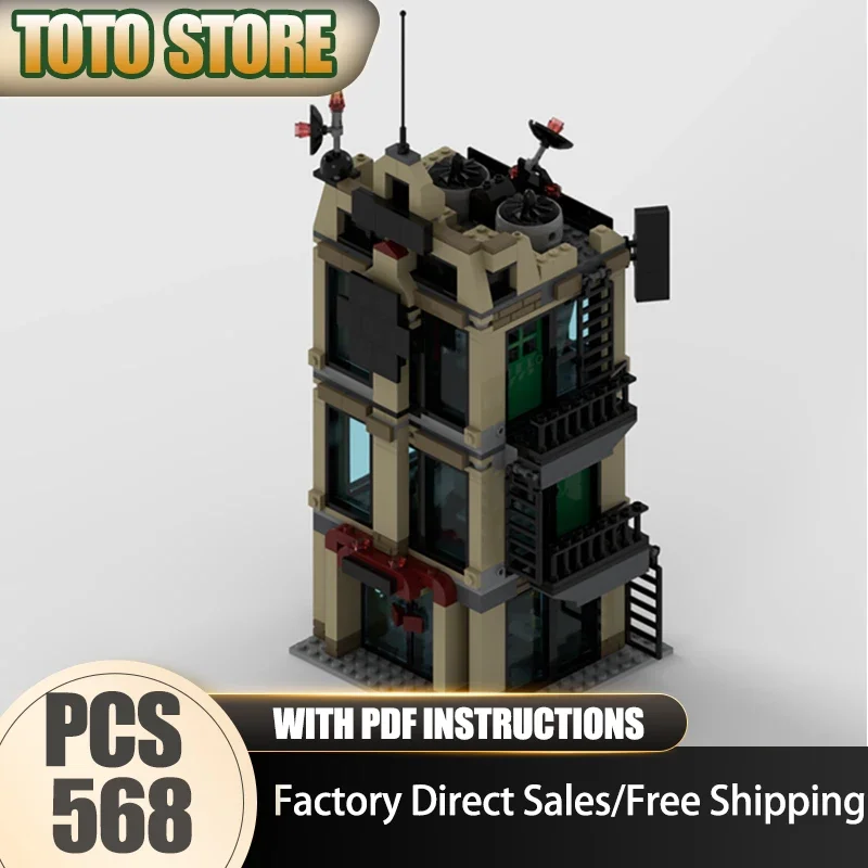 Movie Model Moc Building Bricks Small Daily Bugle Model Technology Modular Famous Scene Toy DIY Assembly Christmas Holiday Gifts