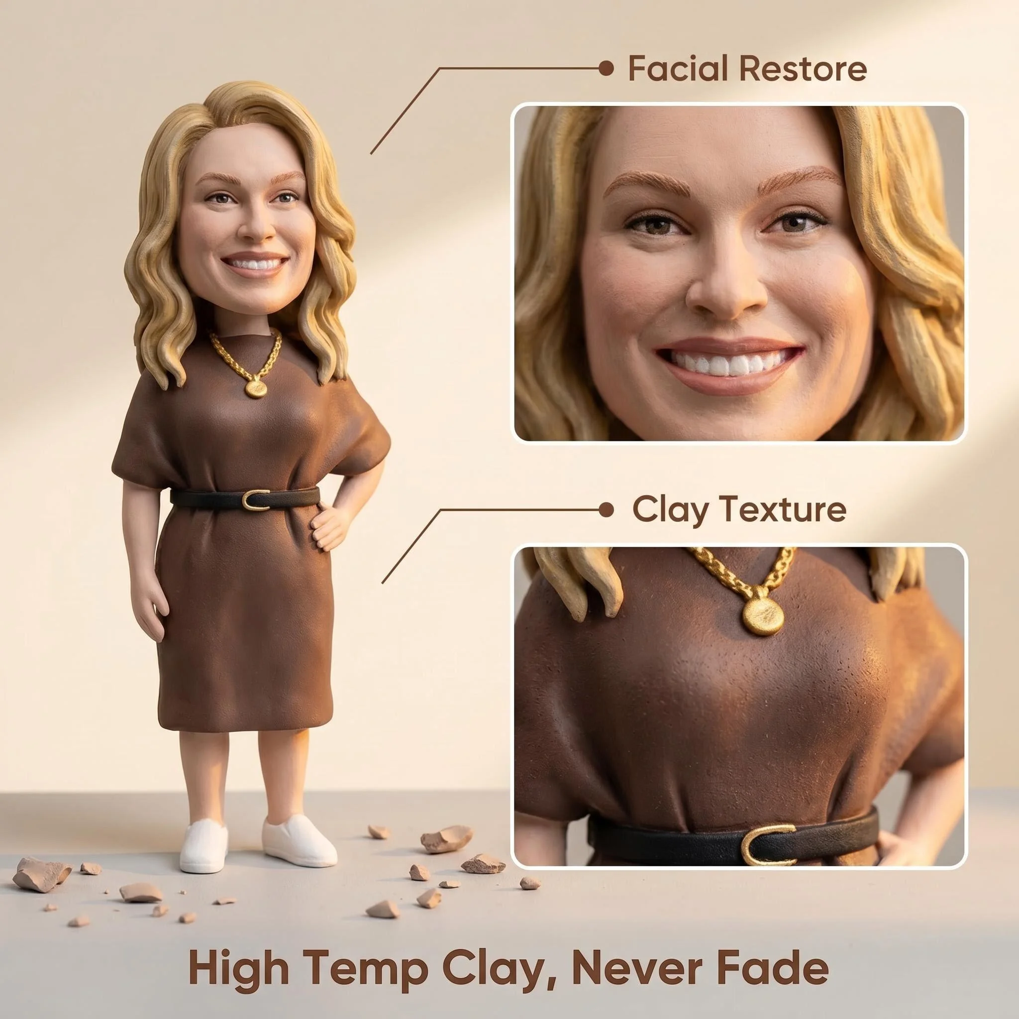 Custom Handmade Bobblehead Figurines, Personalized Polymer Clay Dolls Figuras Sculpture from Photo
