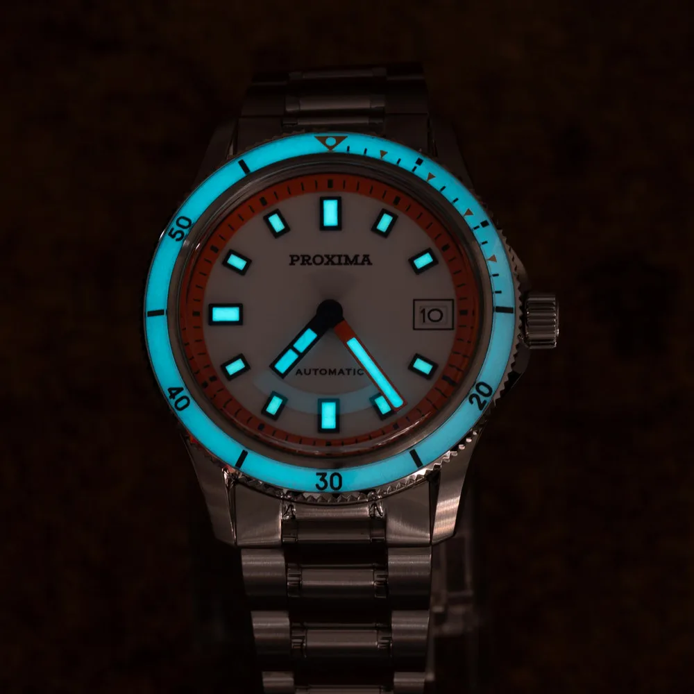 Proxima PX1738 Luxury Men Watch Enamel Dial Full Luminous 39mm