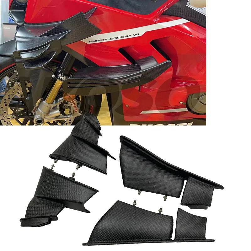

Suitable for For Motorcycle Ducati Panigale V4 V4s Modified Carbon Fiber K3 Dry Carbon, Fixed Wind Wing 18 +