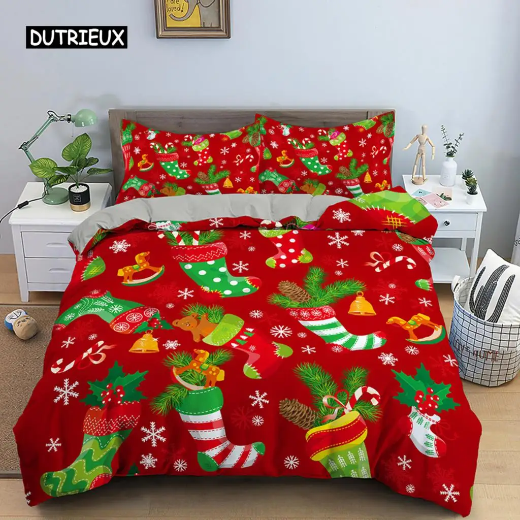 

Duvet Cover Merry Christmas Bedding Set Christmas Decorations For Home Christmas Ornaments Xmas Navidad Gifts Happy New Year