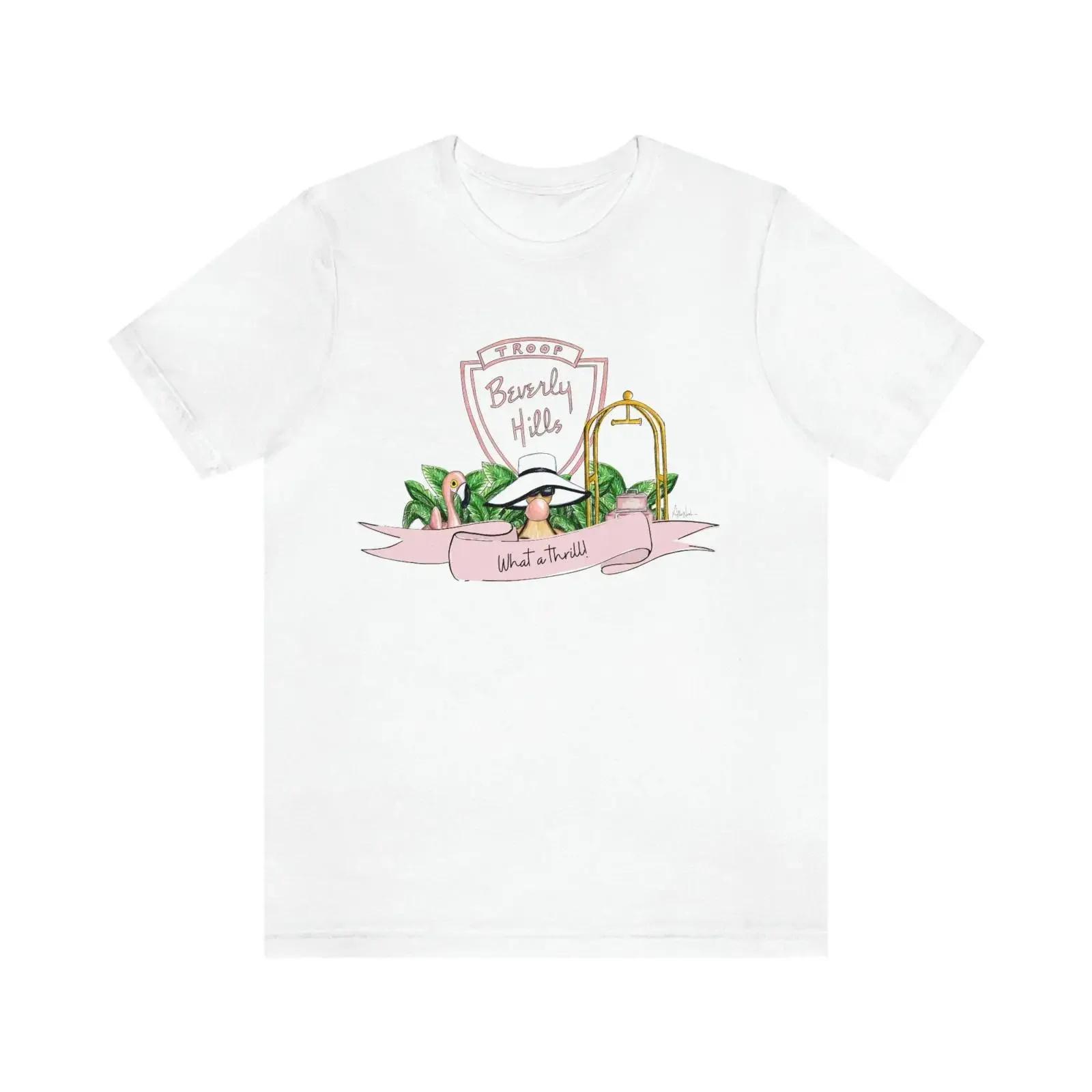 Troop Beverly Hills T Shirt What a Thrill vintage Washed Soft designer clothes Breathable graphic Casual Stylish Versatile