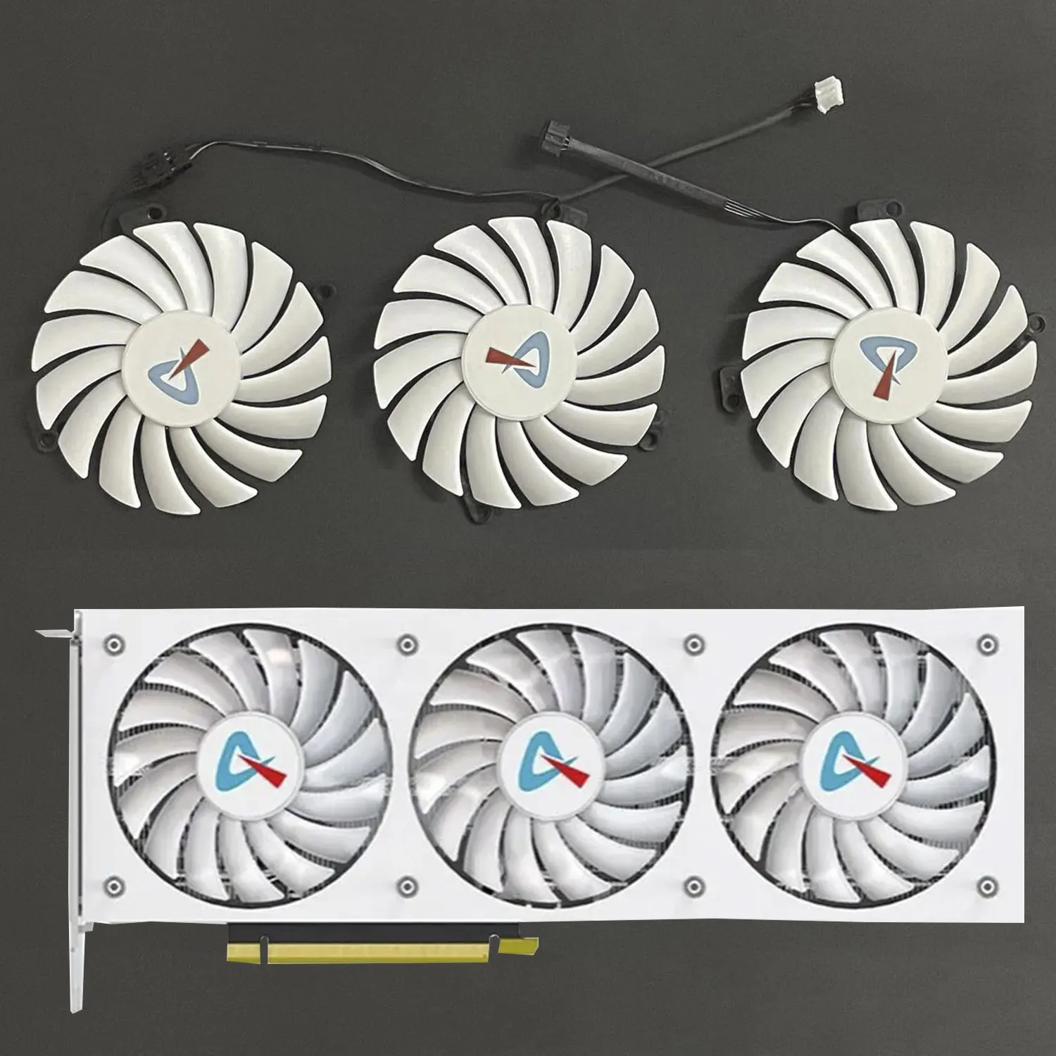 

New 88mm CF-12910S 12V 0.35A Cooling Fan For AX Gaming RTX 3080 3080ti 3090 X3W Graphics Card Cooler Fan