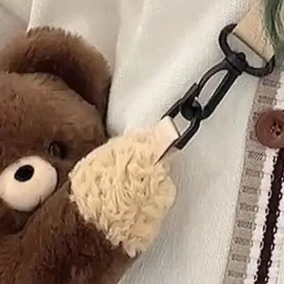 

Women's Cute Small Brown Bear Shoulder Bag Personalised Cartoon Plush Doll Crossbody Kawaii Animal Backpack Gift