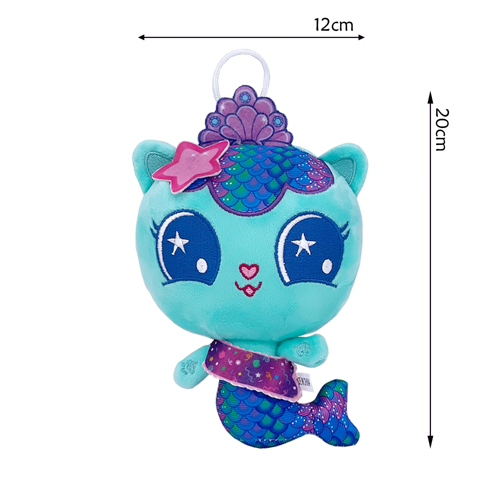 Nieuwe Gabby poppenhuis knuffel Gabby pop zeemeermin kat bruinharig meisje knuffeldier knuffel voor kind kerstcadeau ﻿