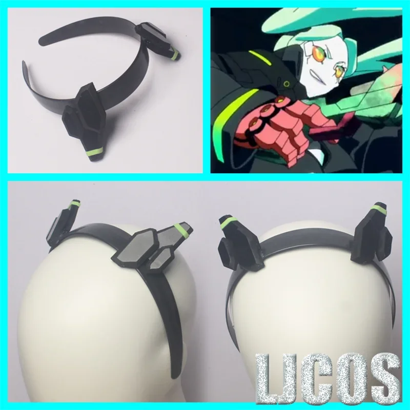 1PCS Anime Game EDGERUNNERS Rebecca Cosplay Headband Headwear Hair Hoop Headdress Hairpin Handmade Take Photo Props Accessories