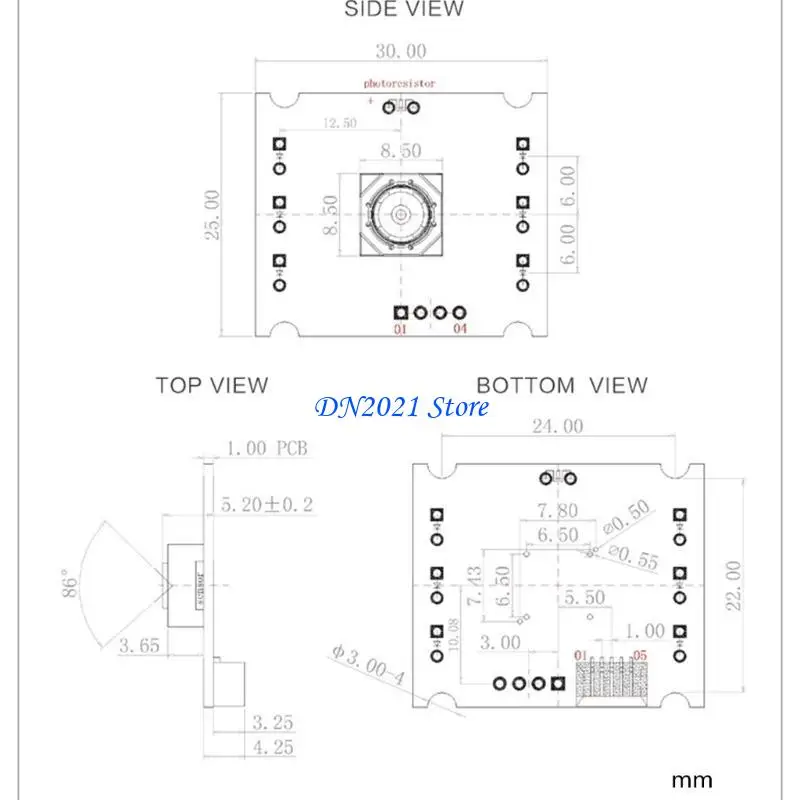 F3KE Computer Camera Module Autofocus 2MP 1080P Embedded Built in Mini Camera Module for Laptop OV2720 Webcam Board