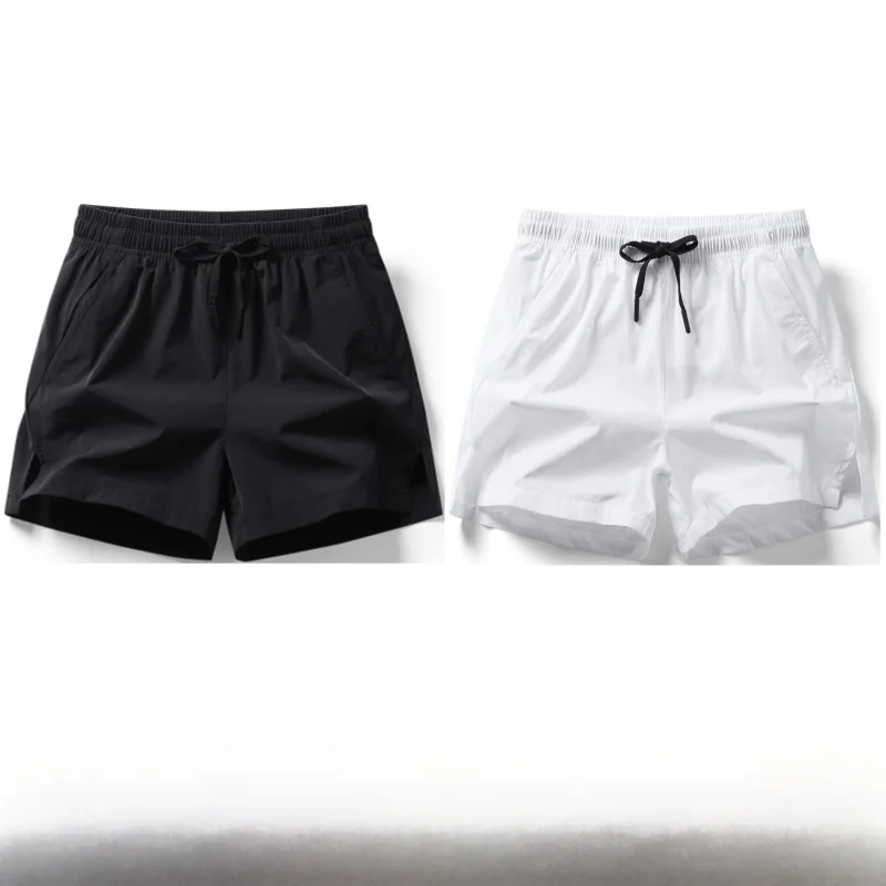 

Спортивные штаны из ледяного шелка для мужчин: быстросохнущие, тонкие, дышащие, длиной три четверти, для тренировок, бега, баскетбола и фитнеса