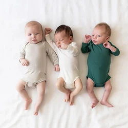 0-24M Bamboo Fiber Baby Romper Newborn Baby Boy Girl Clothes Summer Comfortable Baby Jumpsuit Infant Baby Clothing