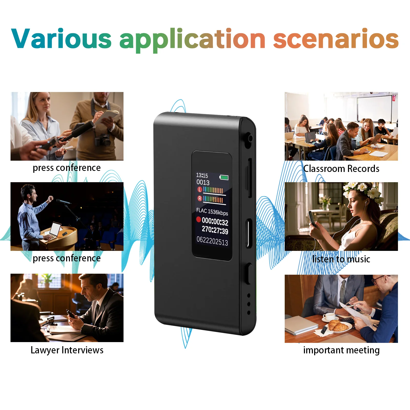 Mini   Digtal   discreet  Voice Recorder   a small voice recorder for children in kindergarten  hidden audio recorder