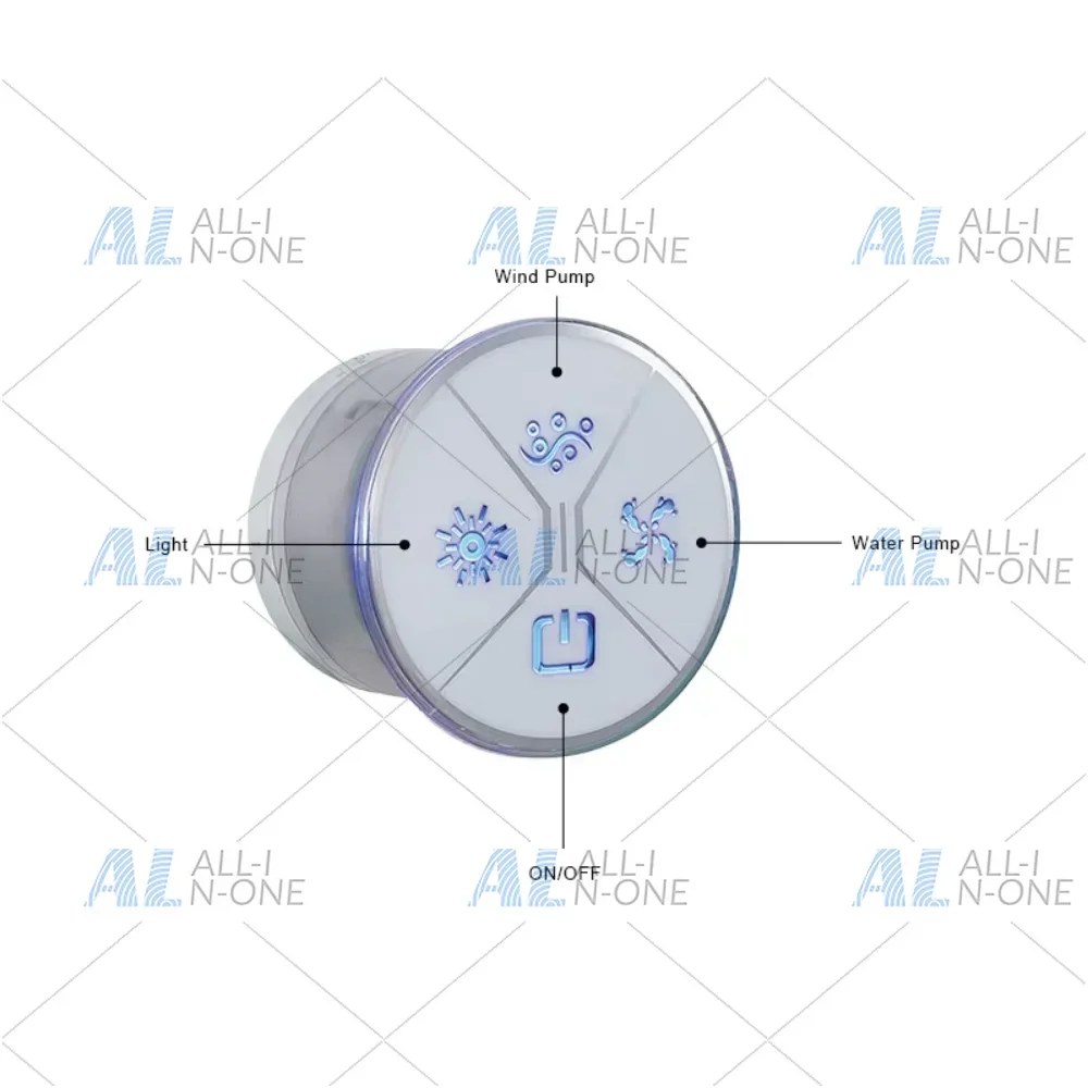 Bathtub Control Panel Intelligent Acrylic Bathtub Control System Display Pump Massage Bathtub Control Board W-04 Multifunctional