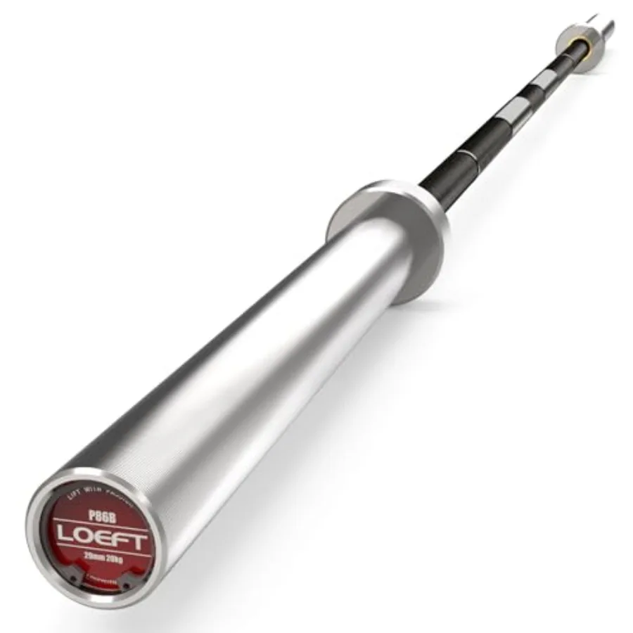 

Professional Powerlifting Barbell 7ft 45lb with Aggressive Knurling for Bench Squat Deadlift 2000 lbs Capacity 205K PSI Steel B