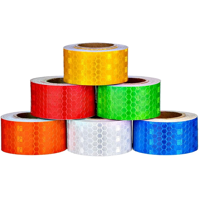 VOOFENG 5cm*5m High Visibility Reflective Stickers Solid Safety Mark Warning Tape For Car Decals RS-6490