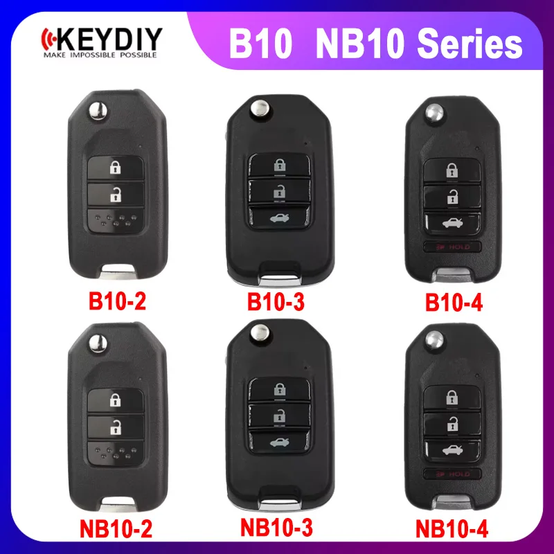 KEYDIY KD B10-2 B10-3 NB10-2 NB10-3 Universal Remote Key for Honda CR-V HR-V ZR-V Civic Accord Fit Crider