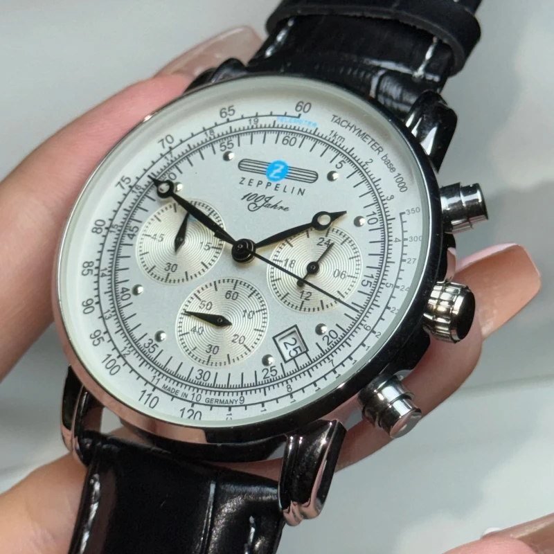 Quartz Wristwatch Zeppelin Airship Automatic Date Gift Commemorative Version Men's Retro Business Leisure Men's Fashion Watch