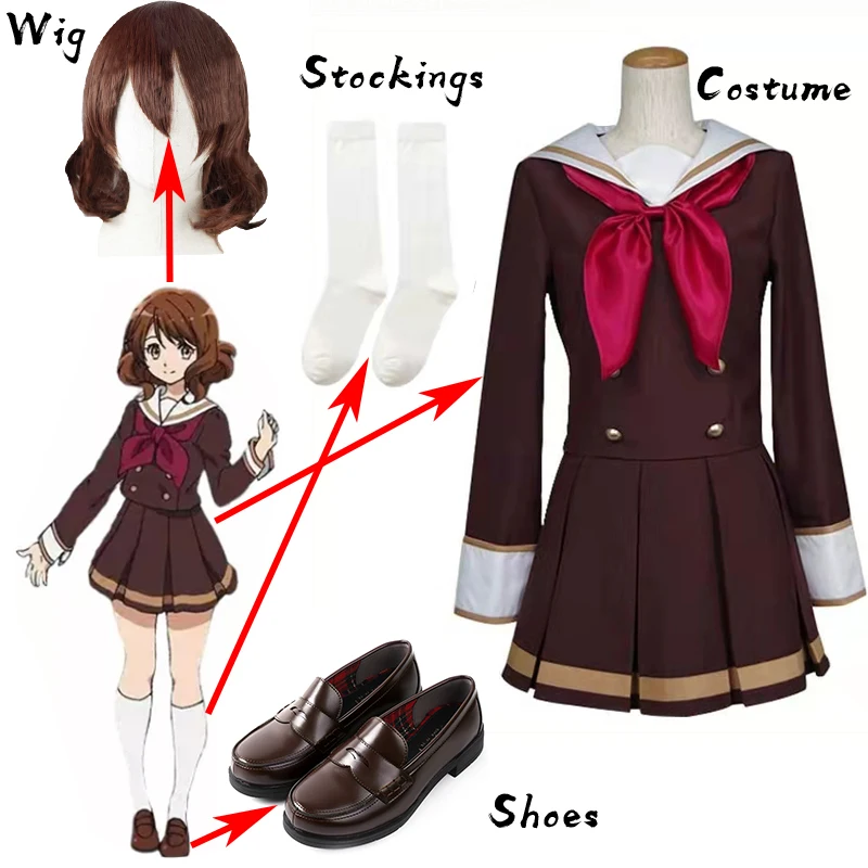 Anime Sound! Euphonium Oumae Kumiko Cosplay Costume Women Dress Girls Sailor Suit School Uniform Halloween Carnival Custom Made