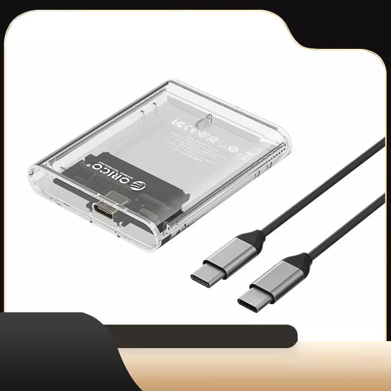 

Корпус для мобильного жесткого диска ORICO 2230 M.2 SSD NVME, внешний прозрачный мини-корпус для жесткого диска TYPE-C-T44C