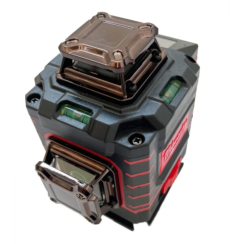 ميلووكي مستوى الليزر 4 جوانب * 360 درجة عمودي 4.2 فولت شعاع أخضر 3-4D 16 خطوط التسوية الذاتية العمودية عبر خط ليز