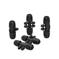 PE Pipe 20mm x 4/7mm 16mm x 1/4 Hose Splitter Connector Reducing Fittings For Garden Greenhouse Farm
