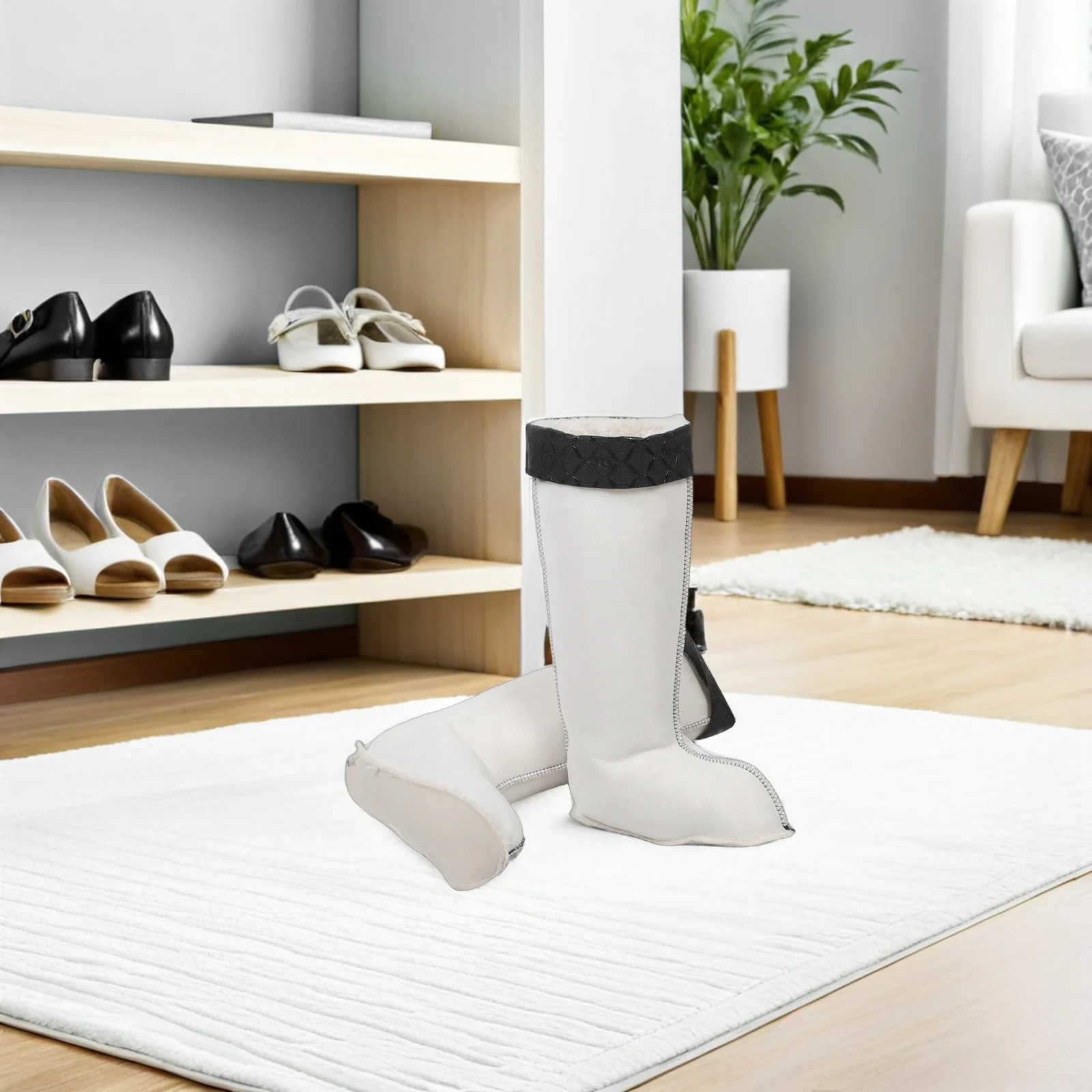 

1 Pair Winter Rain Boot Liners 17.7Inch Warm Inserts For Men Eu 43-45 Us 10-11.5 Uk 9-10.5 Waterproof Removable Lining Outdoor