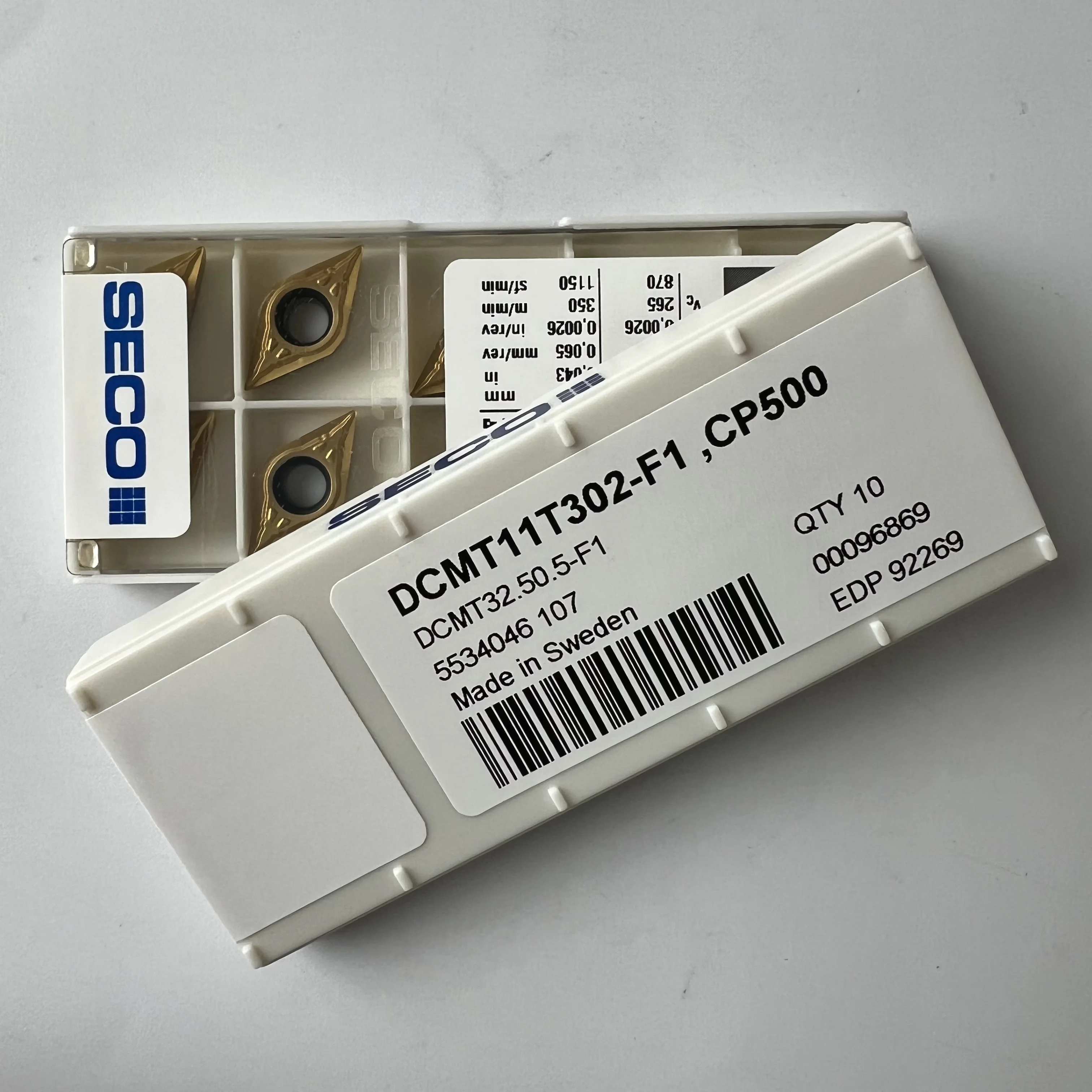 

Carbide inserts for lathe DCMT11T302-F1,CP500
