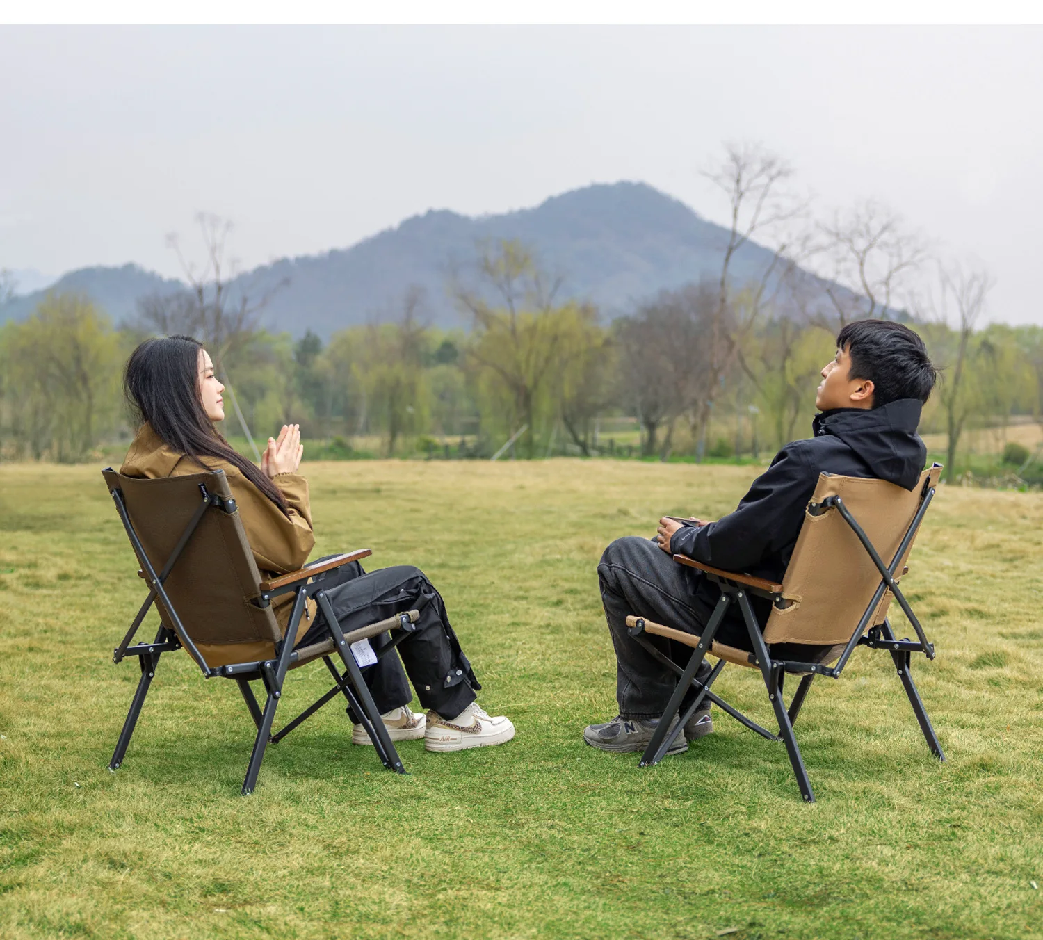 lohascamping 2026 new camping chair quick open portable 120KG high load outdoor seat folding travel fishing garden Kermit
